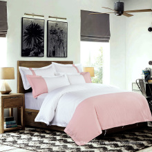 washed cotton duvet cover hotel comforter cover pink and white patchwork bedding set